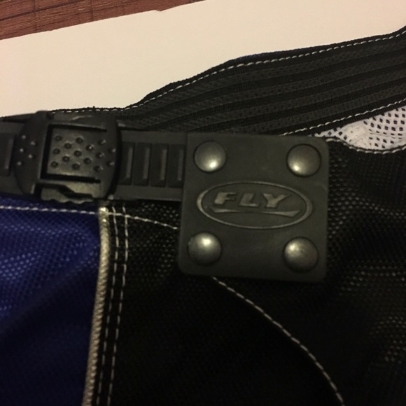 Fly Racewear Motorcross Men’s 30 Shorts Blue Black - Picture 2 of 5